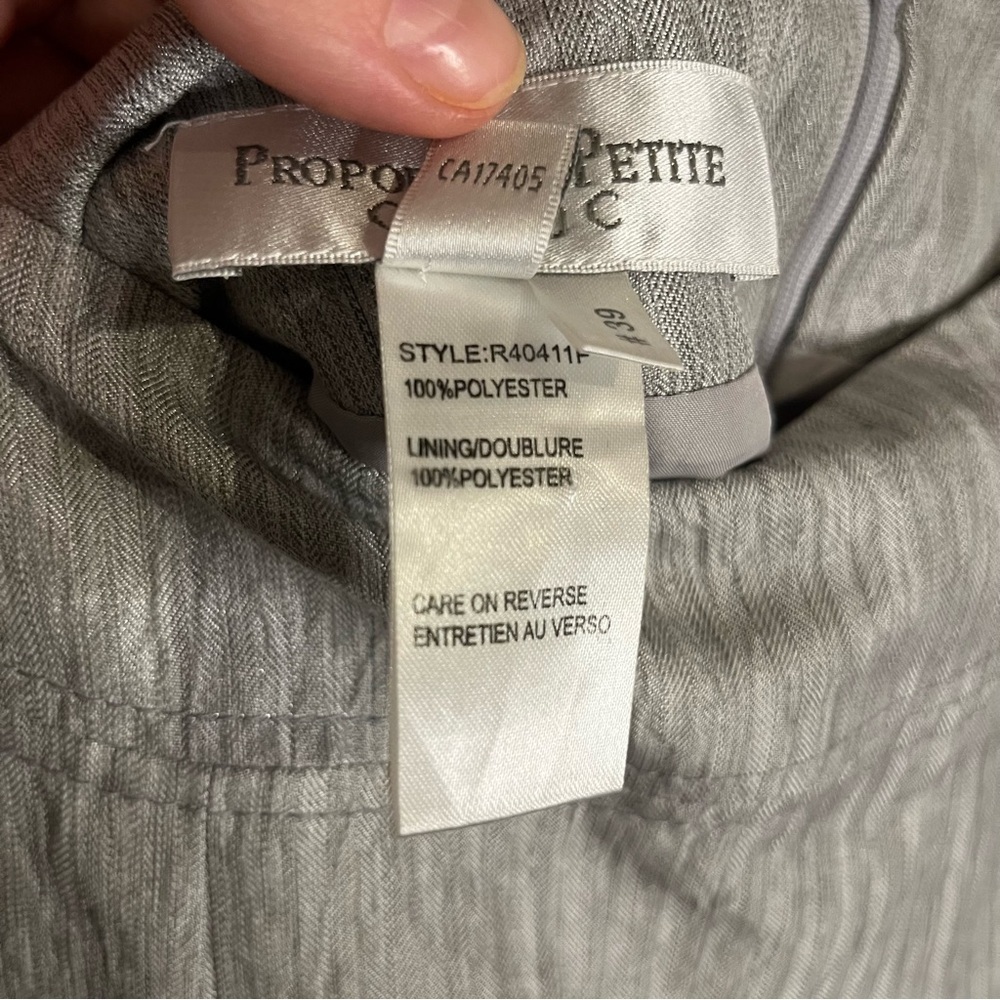 Proportion Petite Conrad C Silver Skirt. Size 12. - Picture 5 of 7